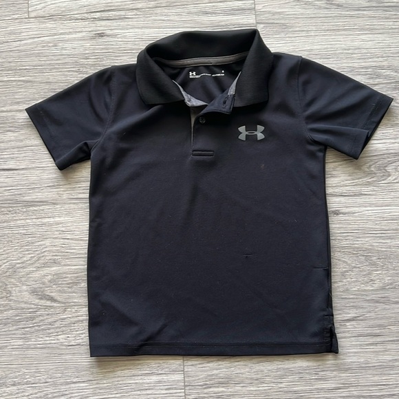 Under Armour Black Heat Gear Polo Size 6 - Picture 1 of 5